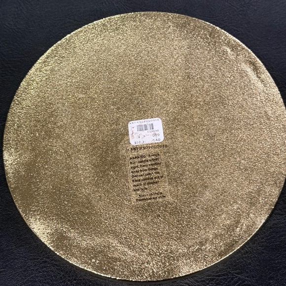 Anthropologie Glass Candle Cloche Blue Confetti Golden-Tone Base - Picture 3 of 4